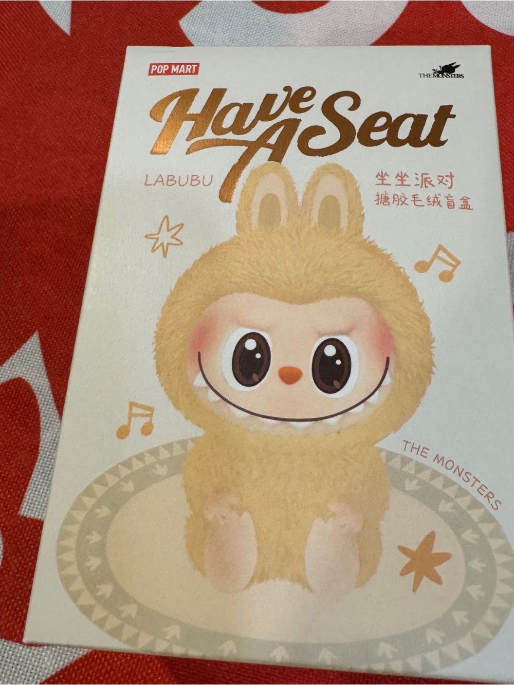 Have A Seat Labubu Plush Toy - Pop Mart Cream